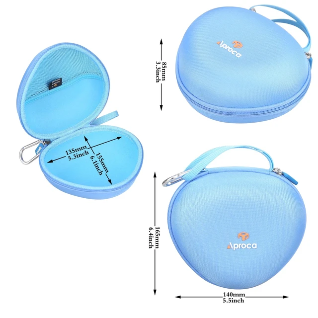 Alt view image 6 of 7 - Blue Headphone Case for Beats Studio Pro/Beats Solo 4 / Beats Solo3 / Beats Studio3 Wireless On-Ear Headphones -Portable Storage Headset case