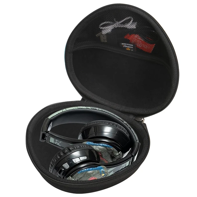 Alt view image 2 of 7 - Headphones Case Compatible with iClever BTH12 / HS19 / BTH26 / BERIBES/eKids Jurassic World Foldable Kids Headphones, Portable Storage Bag