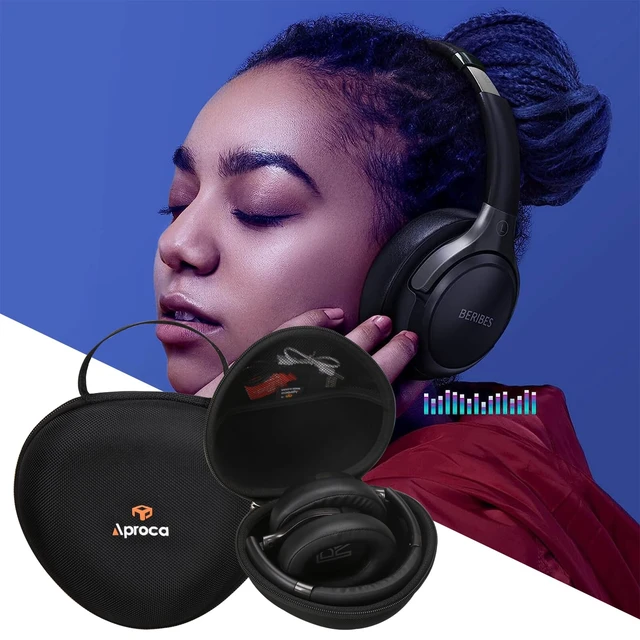 Alt view image 4 of 7 - Headphones Case Compatible with iClever BTH12 / HS19 / BTH26 / BERIBES/eKids Jurassic World Foldable Kids Headphones, Portable Storage Bag