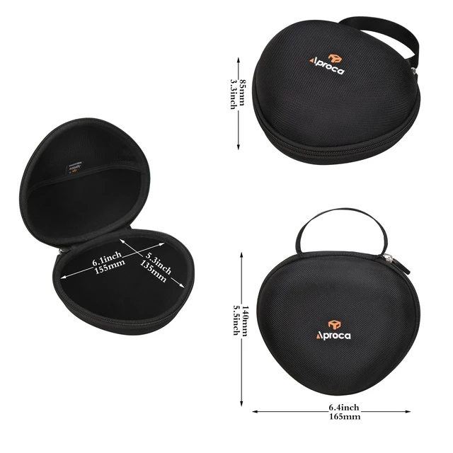 Alt view image 6 of 7 - Headphones Case Compatible with iClever BTH12 / HS19 / BTH26 / BERIBES/eKids Jurassic World Foldable Kids Headphones, Portable Storage Bag
