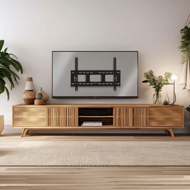Alt view image 3 of 7 - Tilting TV Wall Mount, 37-80", 175 lbs Low-profile bracket with universal VESA 600x400mm, adjustable tilt reduces glare