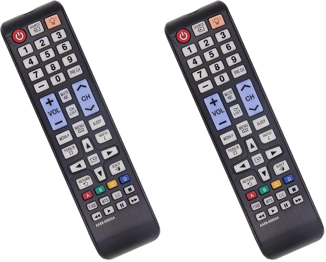 Main image of Replacement for Backlit Samsung Remote Control for Smart TV,Compatible Sam Remote Control LCD LED Smart TV Remote,No Setup Required-Fit for Sam Universal Remote (Pack of 2)