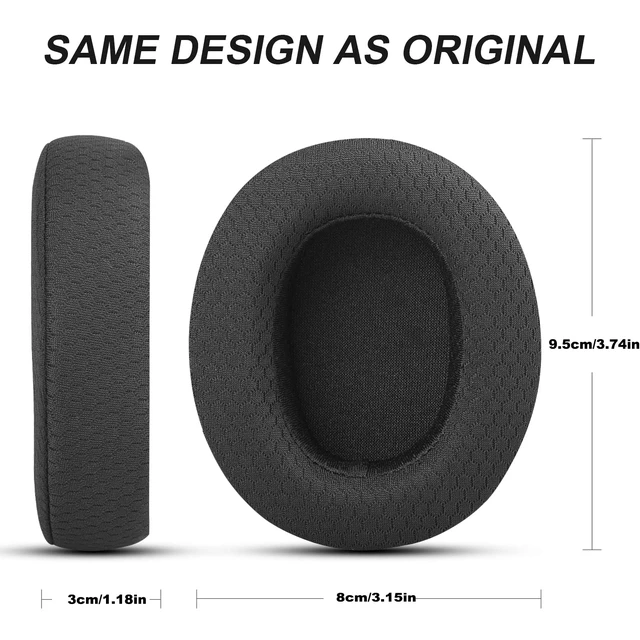 Alt view image 3 of 7 - GVOEARS Replacement Ear Pads for Sennheiser HD4.50BT HD4.50BTNC HD4.40BT Headsets Earpads Replacement, Earpads Cushions for Sennheiser HD4.50BT (HD4.50 MF Black)
