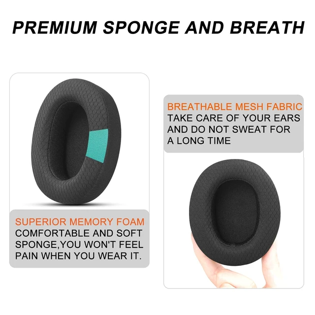 Alt view image 4 of 7 - GVOEARS Replacement Ear Pads for Sennheiser HD4.50BT HD4.50BTNC HD4.40BT Headsets Earpads Replacement, Earpads Cushions for Sennheiser HD4.50BT (HD4.50 MF Black)