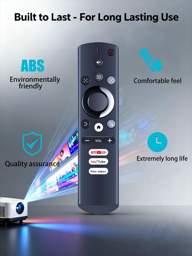 Alt view image 2 of 7 - Replacement for AURZEN/GooDee/NexiGo/iSinbox/VEGOOS Projector Remote for AURZEN Boom 3 F503, GooDee AC321 YG600-Movin, NexiGo PJ30 Ultra, iSinbox YG381,VEGOOS YG381 AC321,Vrbgify Smart Projector