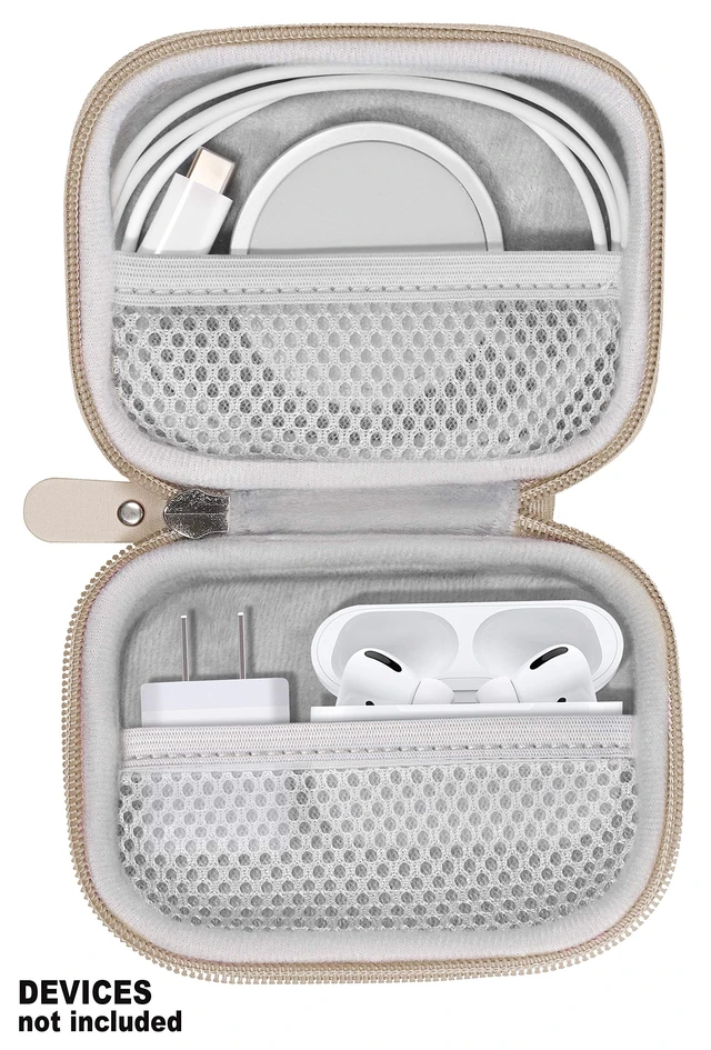 Alt view image 3 of 5 - All-in-One Case for iPhone MagSafe Charger & Battery Pack, Storage for Accessories/Power Adapter/Charge Cable/Docks, Compatible with AirPods 4/ Pro 3/2/ 1