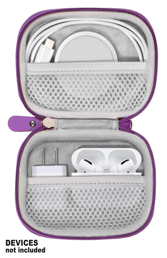 Alt view image 5 of 5 - All-in-One Case for iPhone MagSafe Charger & Battery Pack, Storage for Accessories/Power Adapter/Charge Cable/Docks, Compatible with AirPods 4/ Pro 3/2/ 1