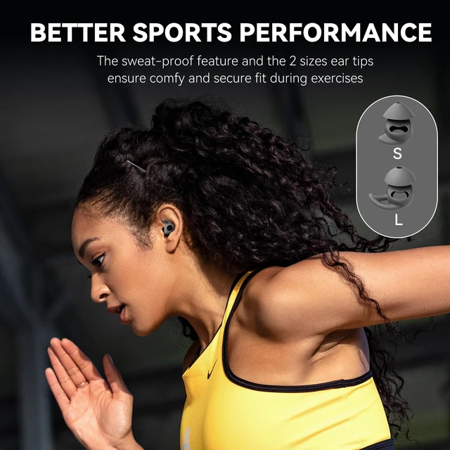 Alt view image 6 of 6 - Sleepals Micro Sleep Earbuds for Side Sleepers, Black Small and Light, Soft and Snug Fit, Moderate Noise Reduction (not ANC), 4H Single Play, 28H with Charging Case