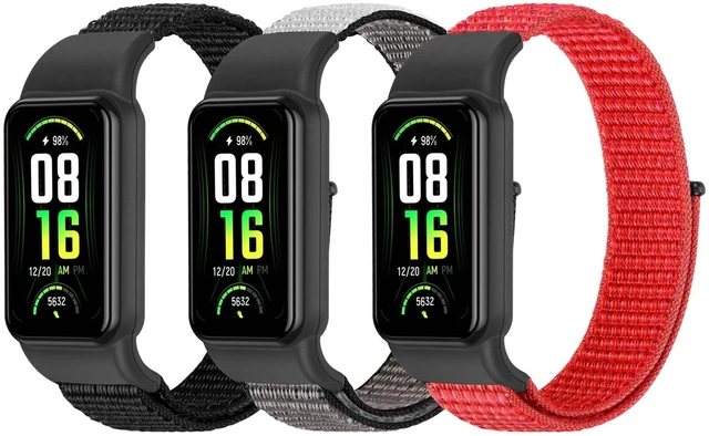 Main image of Solo Loop Nylon Bands Compatible with Amazfit Band 7 Straps,Soft Breathable Comfortable Adjustable Colorful Sports Replacement Wristband for Amazfit Band 7 for Men Women
