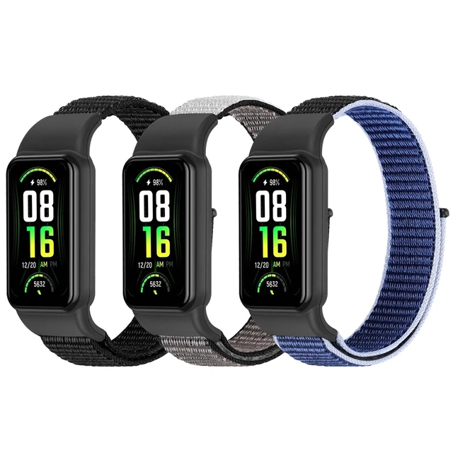 Main image of Solo Loop Nylon Bands Compatible with Amazfit Band 7 Straps,Soft Breathable Comfortable Adjustable Colorful Sports Replacement Wristband for Amazfit Band 7 for Men Women