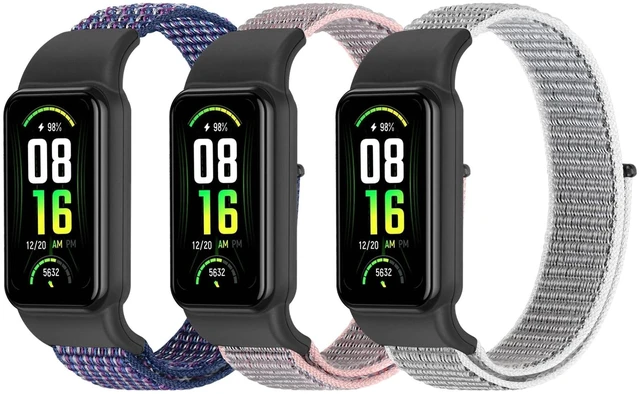 Main image of Solo Loop Nylon Bands Compatible with Amazfit Band 7 Straps,Soft Breathable Comfortable Adjustable Colorful Sports Replacement Wristband for Amazfit Band 7 for Men Women