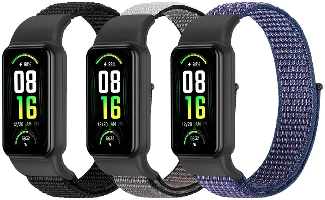 Main image of Solo Loop Nylon Bands Compatible with Amazfit Band 7 Straps,Soft Breathable Comfortable Adjustable Colorful Sports Replacement Wristband for Amazfit Band 7 for Men Women