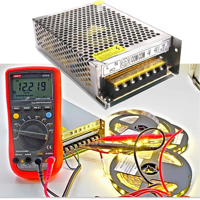Alt view image 7 of 7 - AC 110V/220V to DC 12V 20A 250W Universal Regulated Switching Power Supply Transformer Adapter LED Driver for CCTV Camera System, Radio,LED Strip,Pixel Lights,Raspberry PI Models