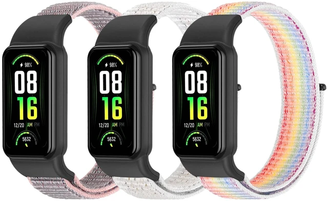 Main image of Solo Loop Nylon Bands Compatible with Amazfit Band 7 Straps,Soft Breathable Comfortable Adjustable Colorful Sports Replacement Wristband for Amazfit Band 7 for Men Women
