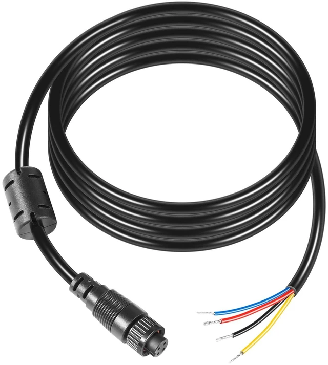 Alt view image 2 of 7 - 000-00128-001 4-Pin Power Cable for Simrad - Compatible with GO, NSS evo3, Vulcan, Zeus3-2m (6.5ft) Bare Wire Output for Power, Alarm, and Control Bus