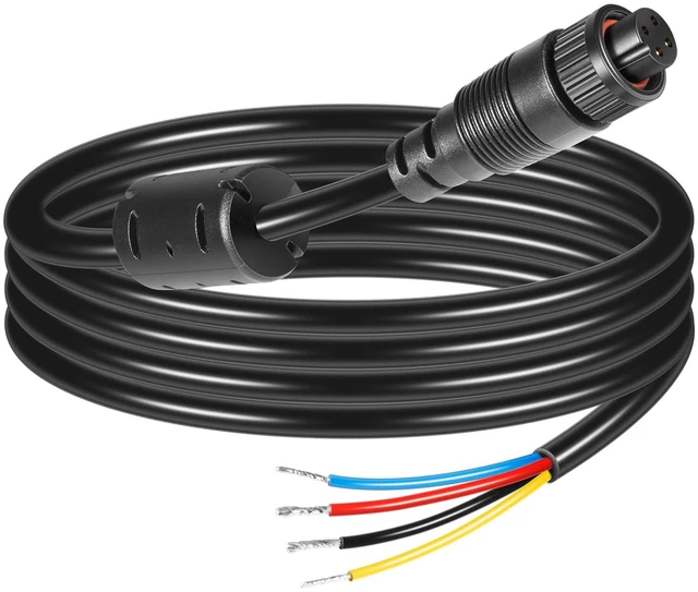 Alt view image 5 of 7 - 000-00128-001 4-Pin Power Cable for Simrad - Compatible with GO, NSS evo3, Vulcan, Zeus3-2m (6.5ft) Bare Wire Output for Power, Alarm, and Control Bus