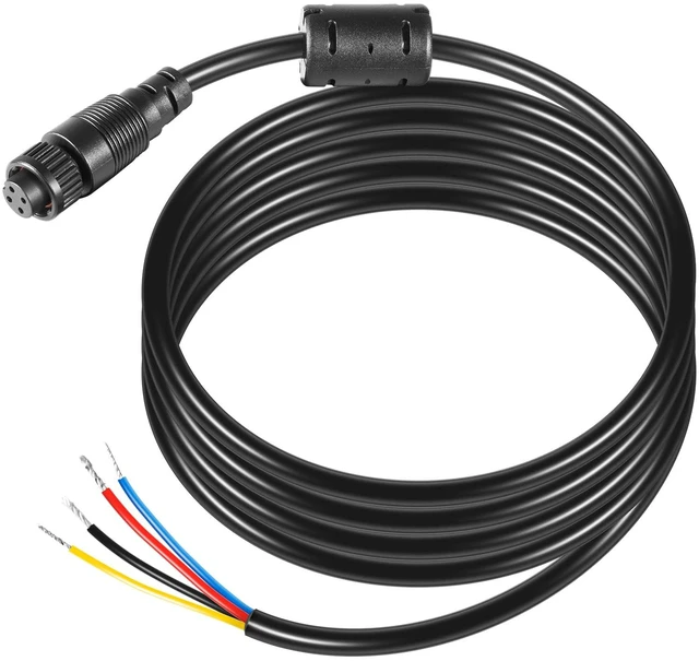 Alt view image 3 of 7 - 000-00128-001 4-Pin Power Cable for Simrad - Compatible with GO, NSS evo3, Vulcan, Zeus3-2m (6.5ft) Bare Wire Output for Power, Alarm, and Control Bus