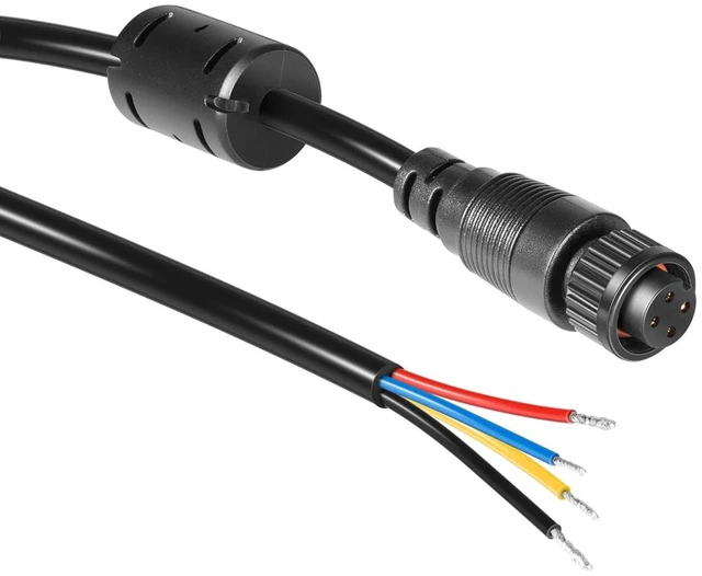 Alt view image 6 of 7 - 000-00128-001 4-Pin Power Cable for Simrad - Compatible with GO, NSS evo3, Vulcan, Zeus3-2m (6.5ft) Bare Wire Output for Power, Alarm, and Control Bus