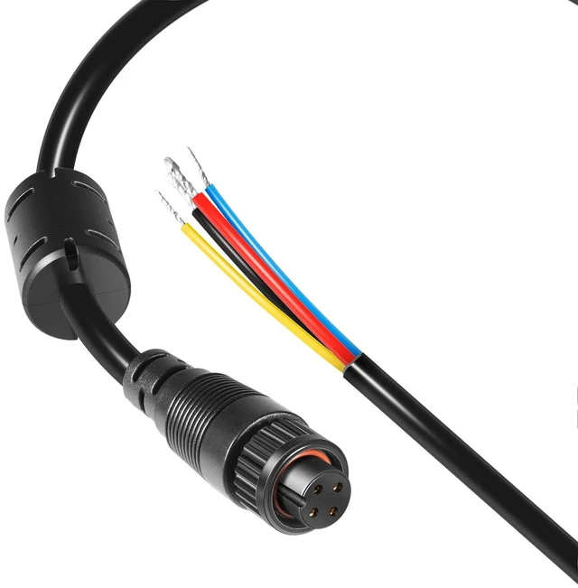 Alt view image 7 of 7 - 000-00128-001 4-Pin Power Cable for Simrad - Compatible with GO, NSS evo3, Vulcan, Zeus3-2m (6.5ft) Bare Wire Output for Power, Alarm, and Control Bus