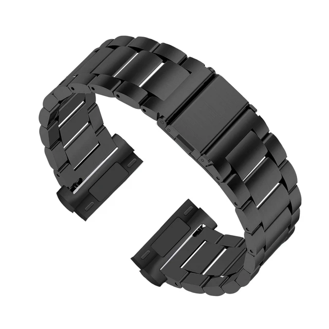 Alt view image 3 of 7 - Stainless Steel Band Compatible with Fitbit Versa 4 / Fitbit Sense 2 / Fitbit Versa 3 / Fitbit Sense, Adjustable Metal Watch Bands BraceletsWristband Replacement for Women Men
