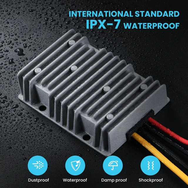 Alt view image 4 of 7 - 24V to 12V 40A 480W Power Supply Transformer - Industrial Grade Buck Converter with Overload/Short Circuit Protection for Ham Radio, CCTV System