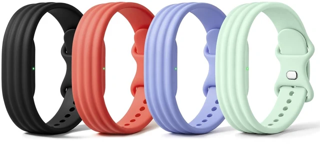 Main image of 4 Pack Active Band Compatible with Google Fitbit Air Band Soft Silicone Replacement Sport Strap for Fitbit Air Band for Women Men