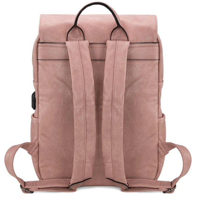 Alt view image 3 of 7 - Wrangler Laptop Backpack with USB Charging Port, Vintage Travel Work College Bookbag for Women Men