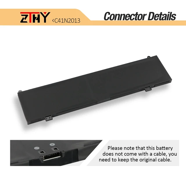 Alt view image 4 of 7 - 90Wh C41N2013 C41N2013-1 Laptop Battery for Asus ROG Strix G15 G513 G513QM G513QR G17 G713 G713QY G713IM Scar 15 G533 G533QM Zephyrus G15 GA503Q GA503QE M16 GU603 17 G733 S17 GX703 F15 FX507 A17 FA707