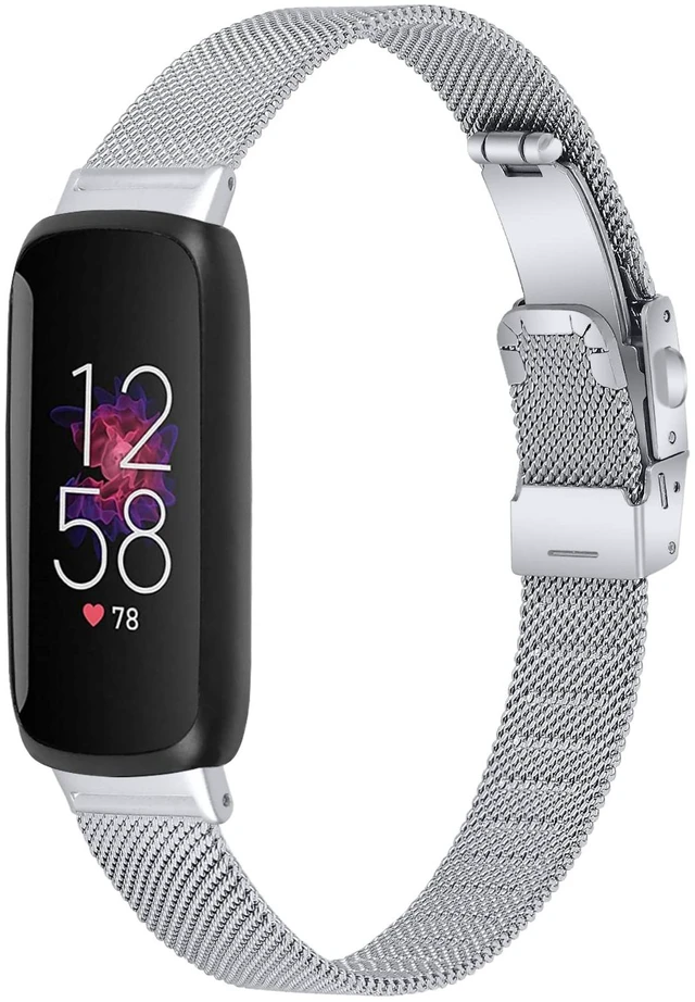 Main image of Compatible with Fitbit inspire 3 metal band, Replacement Stainless Steel Mesh Watch Band Quick Release Metal Smart Strap for Fitbit inspire 3 Health & Fitness Tracker Watch