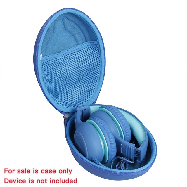 Alt view image 2 of 6 - Hard Travel Case for MIDOLA Kids Headphones Bluetooth 5.4 Wireless Over-Ear Foldable Headset (Only Case) (Blue)
