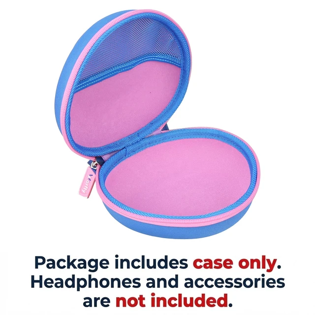 Alt view image 7 of 7 - Kids Headphones Case Compatible with eKids Disney Stitch/JoySpark/VibeTune/EarFun Headphones (Box Only) (Blue-Purple)