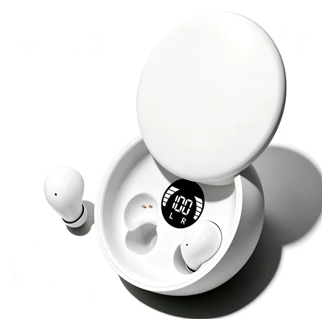 Main image of Invisible Mini Sleep Earbuds, Tiny Wireless Bluetooth Earbuds(White) Small Ear Canals, Discreet Hidden In-Ear Headphones with Noise Blocking, Side Sleep Friendly & Ultra Lightweig