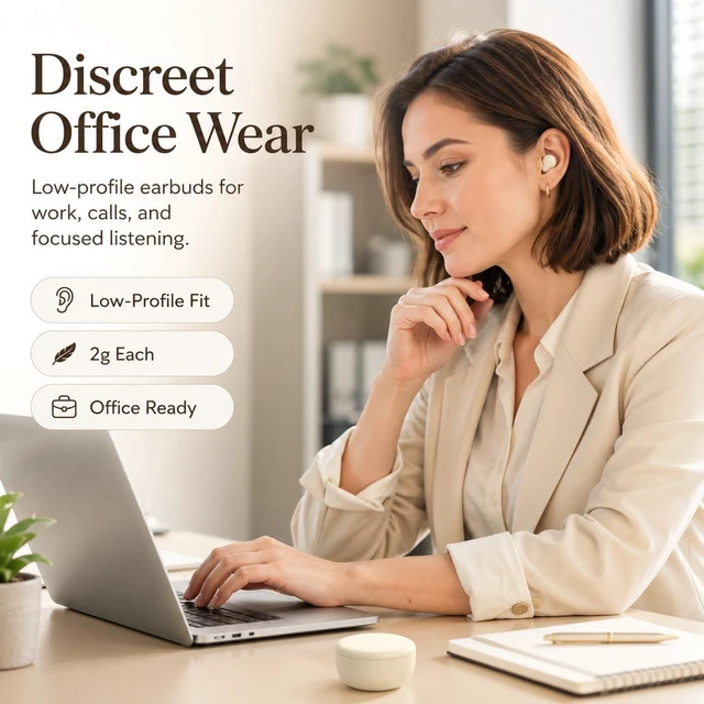 Alt view image 2 of 7 - Invisible Mini Sleep Earbuds, Tiny Wireless Bluetooth Earbuds(Skin) Small Ear Canals, Discreet Hidden In-Ear Headphones with Noise Blocking, Side Sleep Friendly & Ultra Lightweig