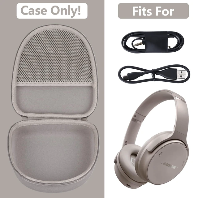 Alt view image 3 of 7 - Case for Bose QuietComfort Ultra/2nd Gen/QC45/QC35 Headphones QCSE Noise Cancelling Headphone Case, Hard Shell Shockproof, Portable Storage, Lightweight Travel