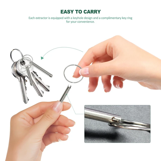 Alt view image 6 of 7 - Headphone Plug Extraction Tool- Remove Broken Headphone Plug from Headphone Jack of Mobile Devices,orbicular Jack Remover-12 Pack Custom Stainless Metal Tube