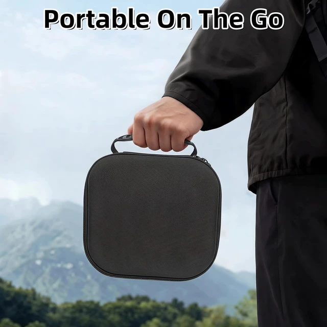 Alt view image 7 of 7 - Travel Case Compatible with WOLFBOX MF200 Compressed Air Duster and Battery Pack - Custom Foam Organizer for Blower Tool & Accessories (Only Case) (Black)