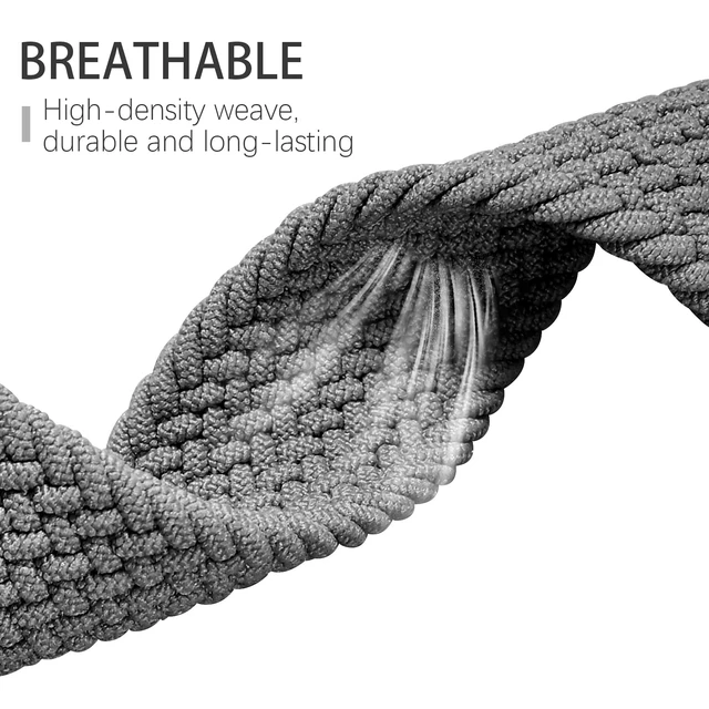 Alt view image 2 of 7 - Braided Solo Loop Bands Compatible with Fitbit Charge 6/Charge 5, 3 Pack Adjustable Stretchy Wristbands Soft Woven Nylon Replacement for Fitbit Charge 5/Charge 6 Tracker Smart Watch for Women Men