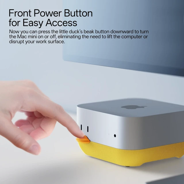 Alt view image 3 of 7 - Mac mini M4 Stand, Front Power Button Access, Cooling Base Compatible with M4 Pro