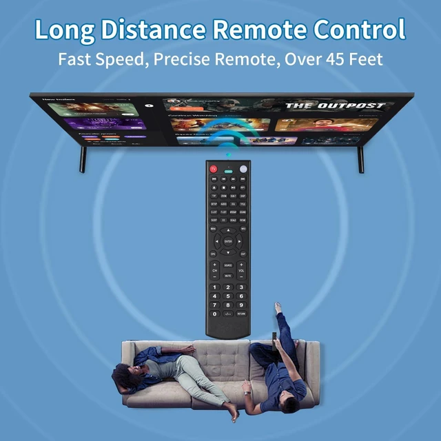 Alt view image 3 of 7 - Remote Control Rplacement fit for HITACHI LED LCD Smart TV