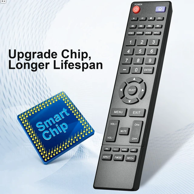 Alt view image 2 of 7 - Remote Control Rplacement fit for HITACHI LED LCD Smart TV