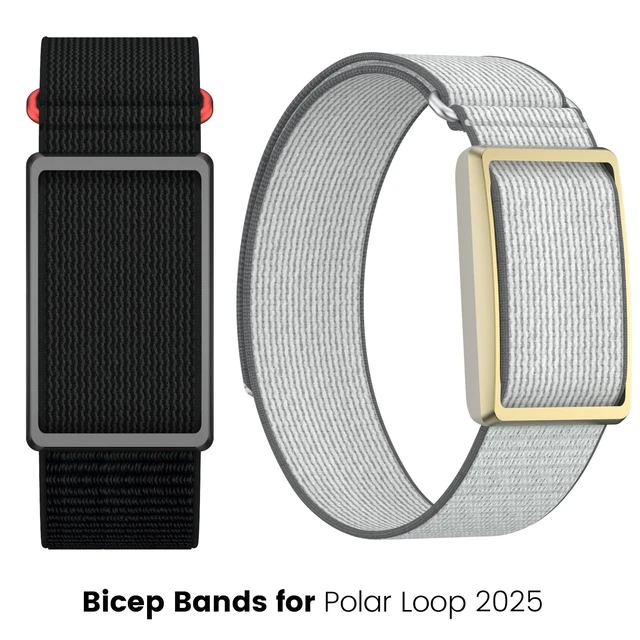 Alt view image 2 of 5 - Nylon Armband Compatible with Polar Loop/Visible Tracker Bicep Bands, Adjustable Hook and Loop Armband Replacement for All Day Wearing