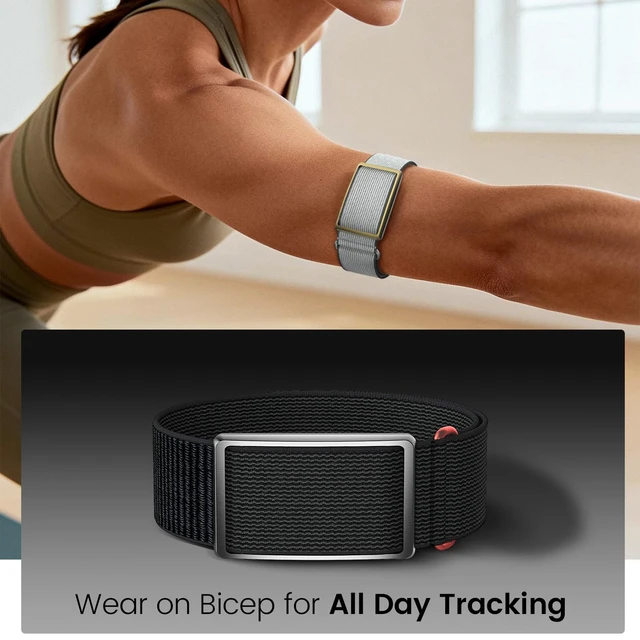 Alt view image 3 of 5 - Nylon Armband Compatible with Polar Loop/Visible Tracker Bicep Bands, Adjustable Hook and Loop Armband Replacement for All Day Wearing