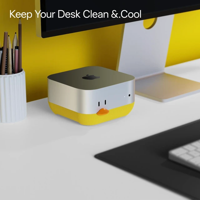 Alt view image 7 of 7 - Mac mini M4 Stand, Front Power Button Access, Cooling Base Compatible with M4 Pro