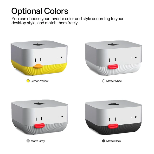 Alt view image 3 of 7 - Mac mini M4 Stand, Front Power Button Access, Cooling Base Compatible with M4 Pro