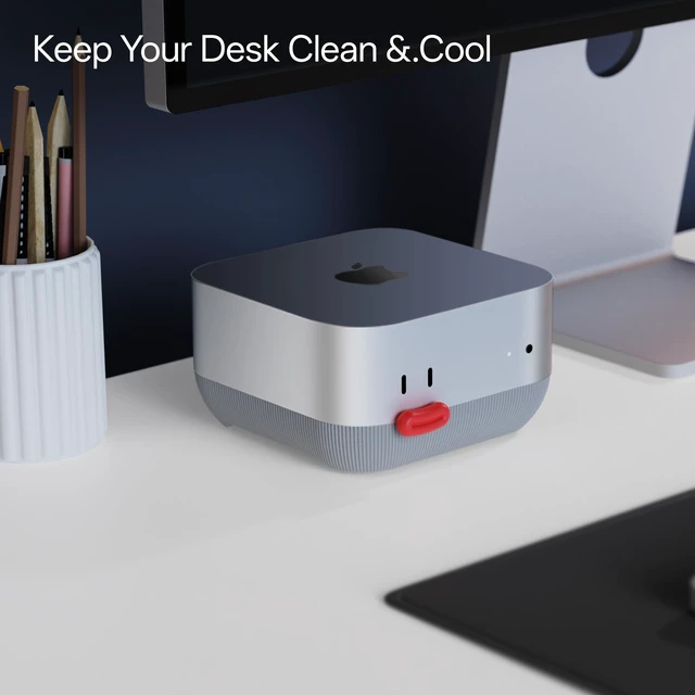 Alt view image 7 of 7 - Mac mini M4 Stand, Front Power Button Access, Cooling Base Compatible with M4 Pro