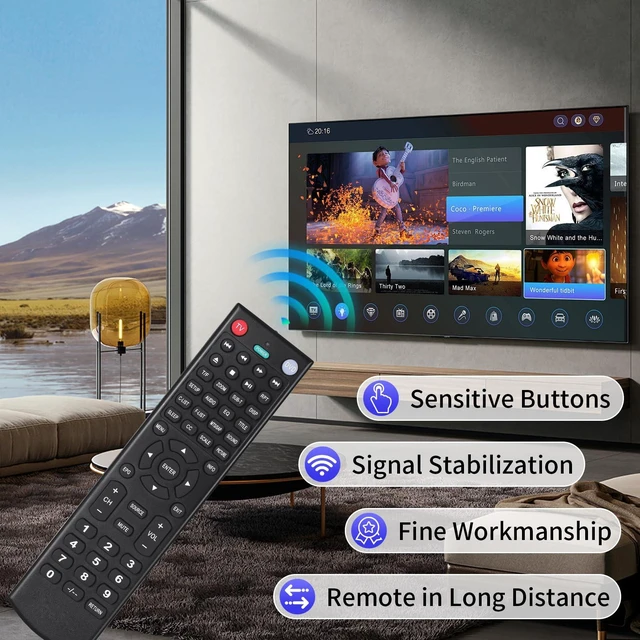 Alt view image 7 of 7 - Remote Control Rplacement fit for HITACHI LED LCD Smart TV