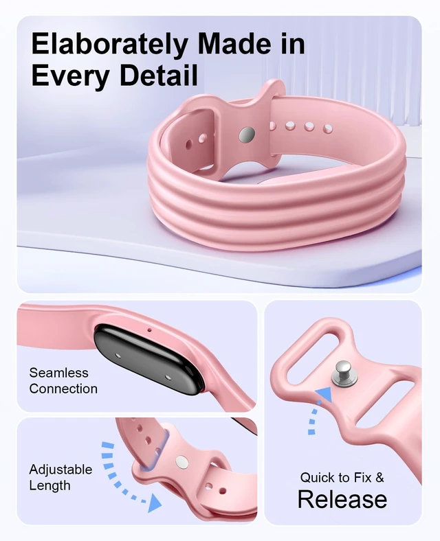 Alt view image 5 of 7 - Replacement Active Band Compatible with Fitbit Air 5 Pack, Silicone Soft Breathable Straps for Women Men