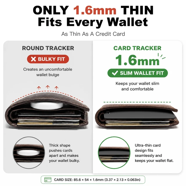 Alt view image 6 of 7 - Wallet Tracker Card, Rechargeable, Works with Apple Find My 1.6mm thin, Qi rechargeable, 5-month battery, IP68 waterproof, Left-Behind Alerts, iPhone & iPad compatible