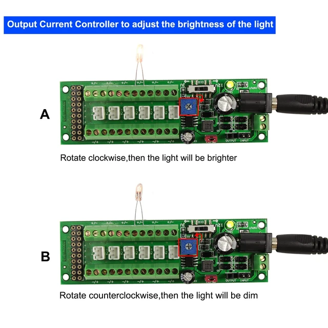 Alt view image 3 of 7 - PCB012 Power Distribution Board Self-Adapt Distributor HO N O LED Street Light Hub DC AC Voltage Train Power Control