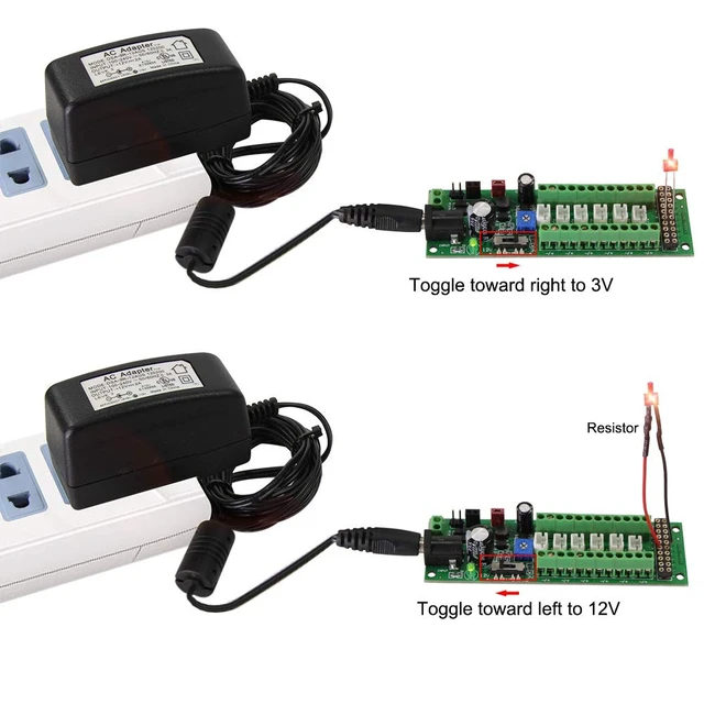 Alt view image 4 of 7 - PCB012 Power Distribution Board Self-Adapt Distributor HO N O LED Street Light Hub DC AC Voltage Train Power Control
